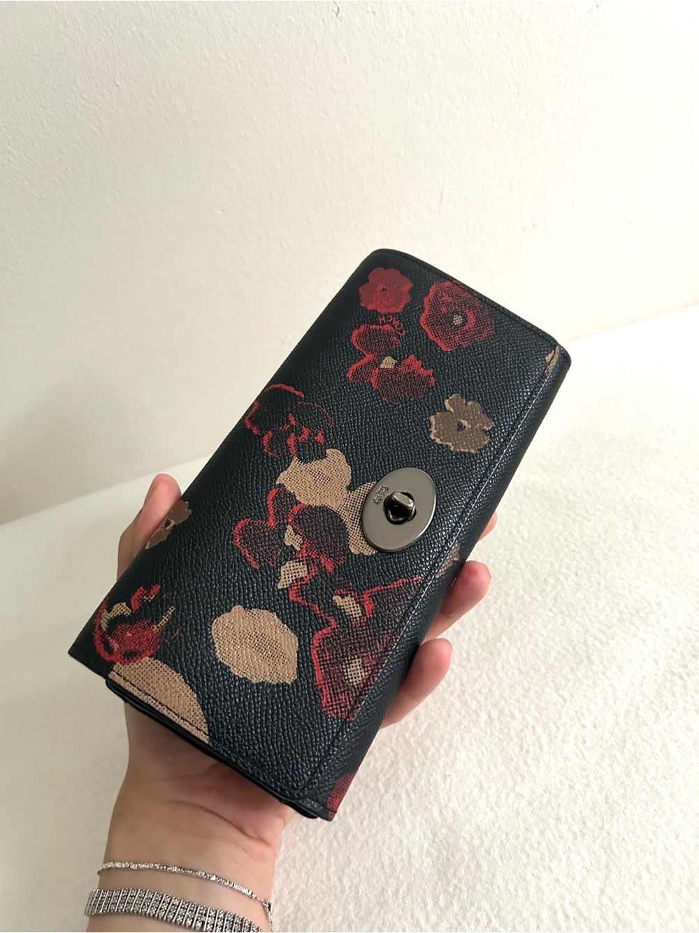 Coach Flora black wallet
